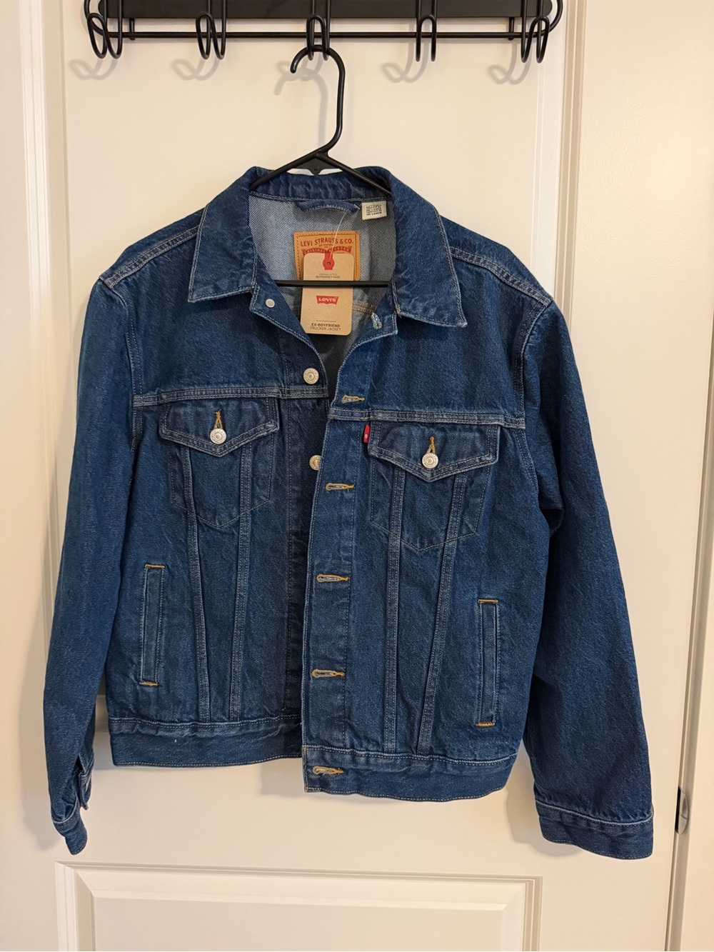 Levi's Ex-Boyfriend Trucker Blue Denim Jacket